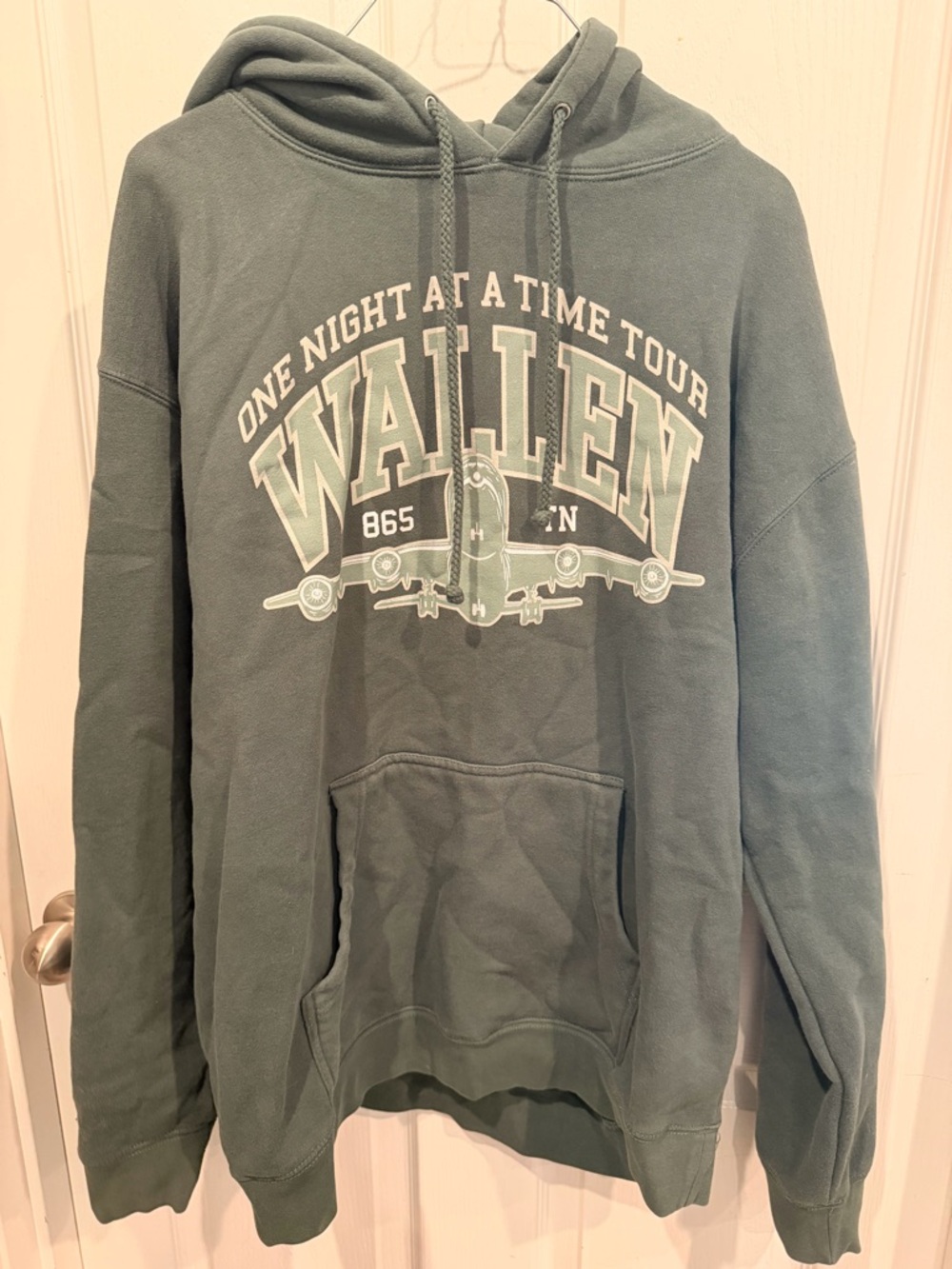 Wallen 'One Night At A Time' Sage Green Pullover Hoodie
